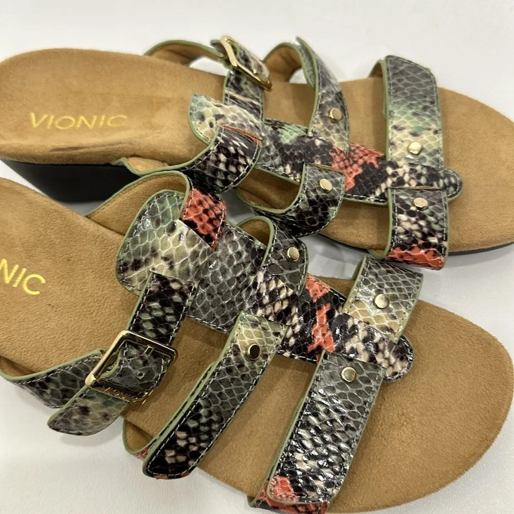 Vionic Radia  Wedge 381 Comfort Sandals size 8